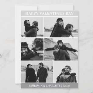 Simple Elegant Love valentines day couple photo Holiday Card