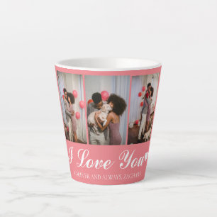 Simple Elegant Love valentines day couple photo Latte Mug