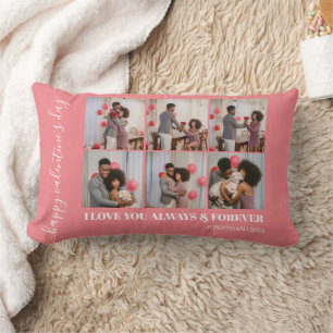 Simple Elegant Love valentine's day couple photo Lumbar Pillow