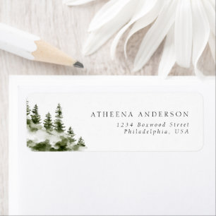 Simple Elegant Mariage de la forêt de montagne