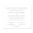 Simple Elegant Marriage Certificate