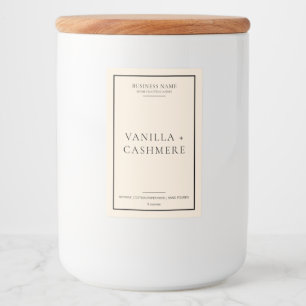 Simple Elegant Minimal Candle Label