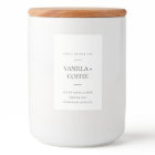 SIMPLE ELEGANT MINIMAL MODERN BLACK WHITE CANDLE
