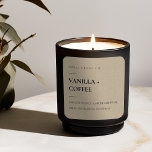 SIMPLE ELEGANT MINIMAL MODERN RUSTIC KRAFT SQUARE STICKER<br><div class="desc">If you need any further customization please feel free to message me on yellowfebstudio@gmail.com.</div>