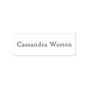 Simple Elegant Minimalist #9 Name Only Self-inking Stamp