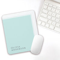 Simple Elegant Minimalist Aqua Colour Block