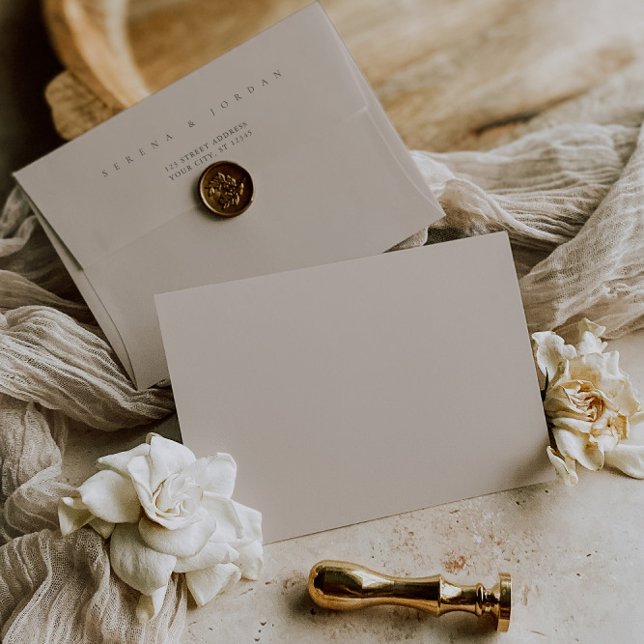 Simple Elegant Minimalist Blush Pink Wedding Envelope (Simple Elegant Minimalist Blush Pink Wedding Envelope)