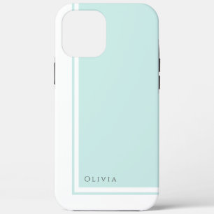 Simple Elegant Minimalist Colour Block with Name iPhone 12 Pro Max Case