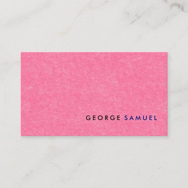 Simple Elegant Minimalist Professional Custom Business Card (Front)