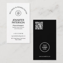 Simple Elegant Minimalist Qr Code Black White