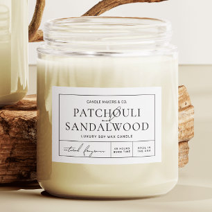 Simple Elegant Minimalist Waterproof Product Label