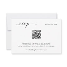 Simple Elegant Minimalist Wedding Mail Back