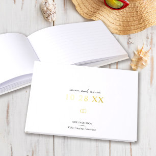 Simple Elegant Minimalist You & Me Wedding Guest Book