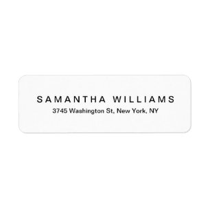 Simple Elegant Modern Black White Minimalist