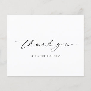Simple Elegant Modern Budget Business Thank You Flyer