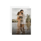 Simple Elegant Modern Photo Wedding Save the Date