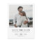 Simple Elegant Modern Photo Wedding Save the Date
