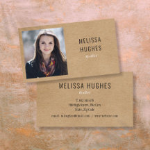 Simple Elegant Modern Rustic Kraft Photo