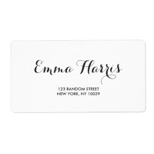 Simple Elegant   Modern Wedding Address Label