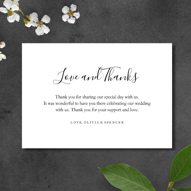 Simple Elegant Modern Wedding Thank You (Creator Uploaded)