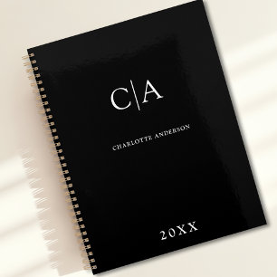 Simple, elegant monogram planner