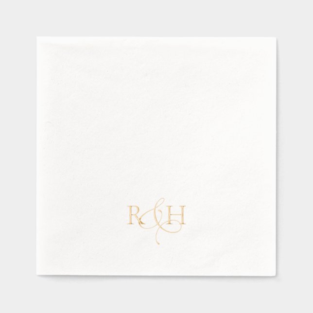 Simple Elegant Monogram Wedding  (Recto)