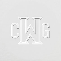 Simple Élégant Monogramme de 3 Lettres Initiales M