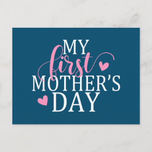 Simple & Elegant My First Mother's Day Postcard