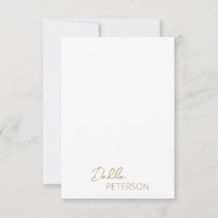 Simple Elegant Name Modern Card