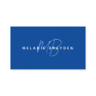 Simple Elegant Navy Blue Minimalist Two Monogram