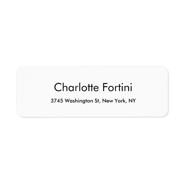 Simple Elégant noir & blanc minimaliste simple (Devant)