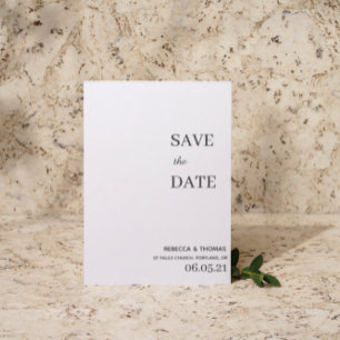 simple elegant non photo save the date
