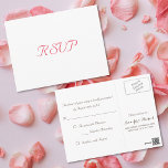 Simple Elegant Party Event Wedding Response RSVP Postcard<br><div class="desc">Create your own custom, personalized, simple, elegant, plain white custom party / event / special occasion RSVP invitation card. Simply enter your rsvp date, names, and address. An elegant RSVP for all your friends and family, for any occasion, event, gathering, be it weddings, birthday party, graduation party, anniversary celebrations, class...</div>