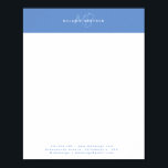 Simple Elegant Pastel Blue Minimalist Two Monogram Poster<br><div class="desc">Simple Elegant Pastel Blue Minimalist Two Monogram Poster</div>