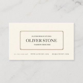 Simple Elegant Pastel Minimalist Luxury Business Card