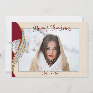 Simple Elegant Photo Christmas Card