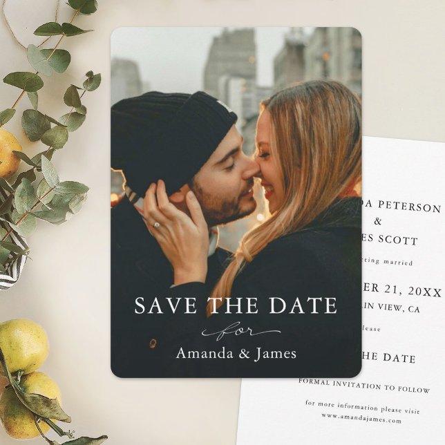 Simple Elegant Photo Save the Date Template (Creator Uploaded)