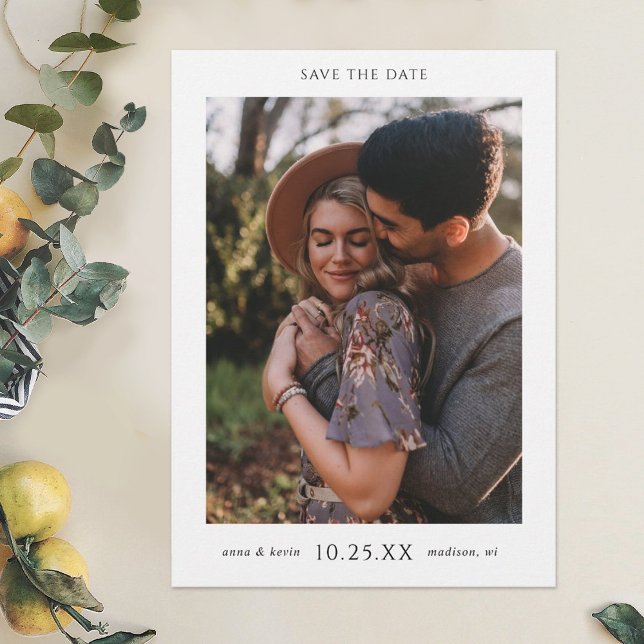 Simple Elegant Photo Save the Date Wedding Invite (Creator Uploaded)