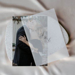 Simple Elegant Photo Wedding Invitation