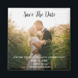 Simple Elegant Photo Wedding Modern Whimsy Magnet<br><div class="desc">Simple,  elegant,  modern photo Wedding,  Save the Date magnet. You can personalize it with your details.</div>