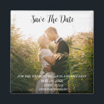 Simple Elegant Photo Wedding Modern Whimsy Magnet<br><div class="desc">Simple,  elegant,  modern photo Wedding,  Save the Date magnet. You can personalize it with your details.</div>
