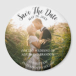 Simple Elegant Photo Wedding Modern Whimsy Magnet<br><div class="desc">Simple,  elegant,  whimsical,  modern photo Wedding,  Save the Date magnet. You can personalize it with your details.</div>