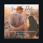 Simple Elegant Photo Wedding Modern Whimsy Magnet<br><div class="desc">Simple,  elegant,  modern photo Wedding,  Save the Date magnet. You can personalize it with your details.</div>