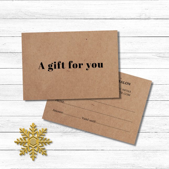 Simple Elegant Printed Kraft Beauty  (Creator Uploaded)