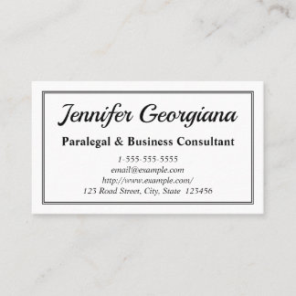 Simple, Elegant, Professional Business Card