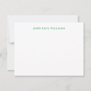 Simple Elegant Professional Classic Forest Green Card
