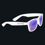 Simple Elegant Purple Personalized Name Custom Sunglasses<br><div class="desc">Simple Elegant Purple Personalized Name Custom Sunglasses features your personalized name in simple elegant purple text. Edit the text in the text box to personalize. Designed by ©Evco Studio www.zazzle.com/store/evcostudio</div>