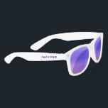 Simple Elegant Purple Personalized Name Custom Sunglasses<br><div class="desc">Simple Elegant Purple Personalized Name Custom Sunglasses features your personalized name in simple elegant purple text. Edit the text in the text box to personalize. Designed by ©Evco Studio www.zazzle.com/store/evcostudio</div>