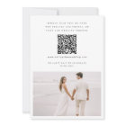 Simple Elegant QR Code Wedding Photo
