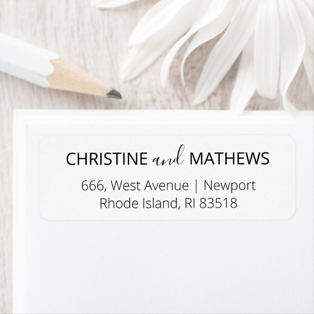 Simple Elegant Return Address Label (Insitu)